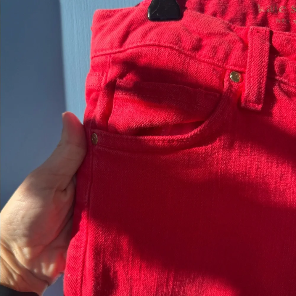 Kate Spade Jeans Red Vibrant size 26